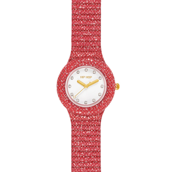 Hip Hop horloge Red Shimmer Crush 32mm HWU1338