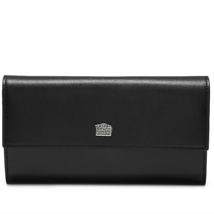 Giovanni Raspini large continental wallet leather 925 silver L0008