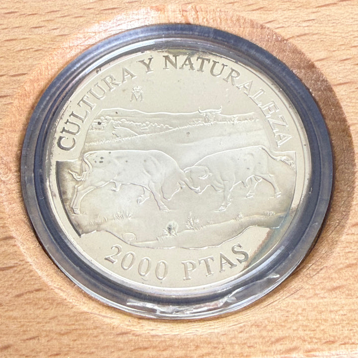 Silbermünze 8 Reales Toros de Lidia Cultura y Naturaleza