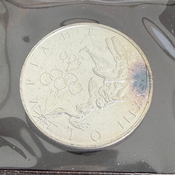 Silbermünzen 500 1000 Lire Republik San Marino XXIII. Olympische Spiele 1984
