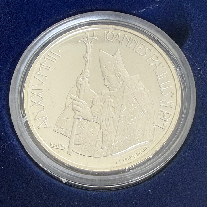 Silbermünze 10€ Pontifikat Seiner Heiligkeit Johannes Paul II. Jahr XXIV 2002