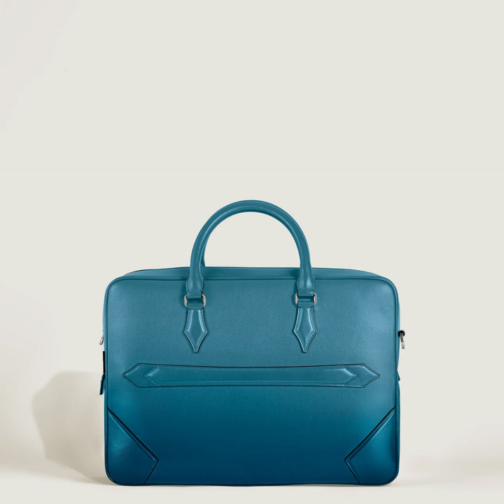Montblanc Meisterstück documenthouder in gerookt blauw gearceerd 199272