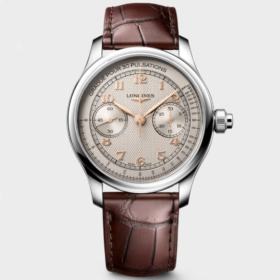 Longines watch Master Collection Chrono Monopusher 41mm ivory manual steel L2.960.4.78.2