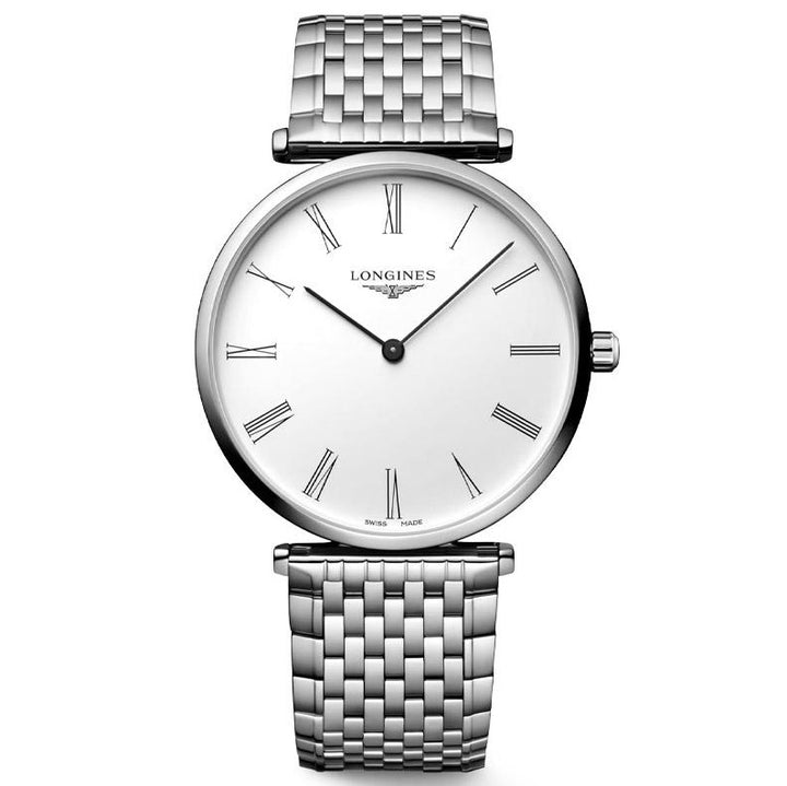 Longines horloge La Grande Classique De Longines 38mm wit quartz staal L4.866.4.11.6