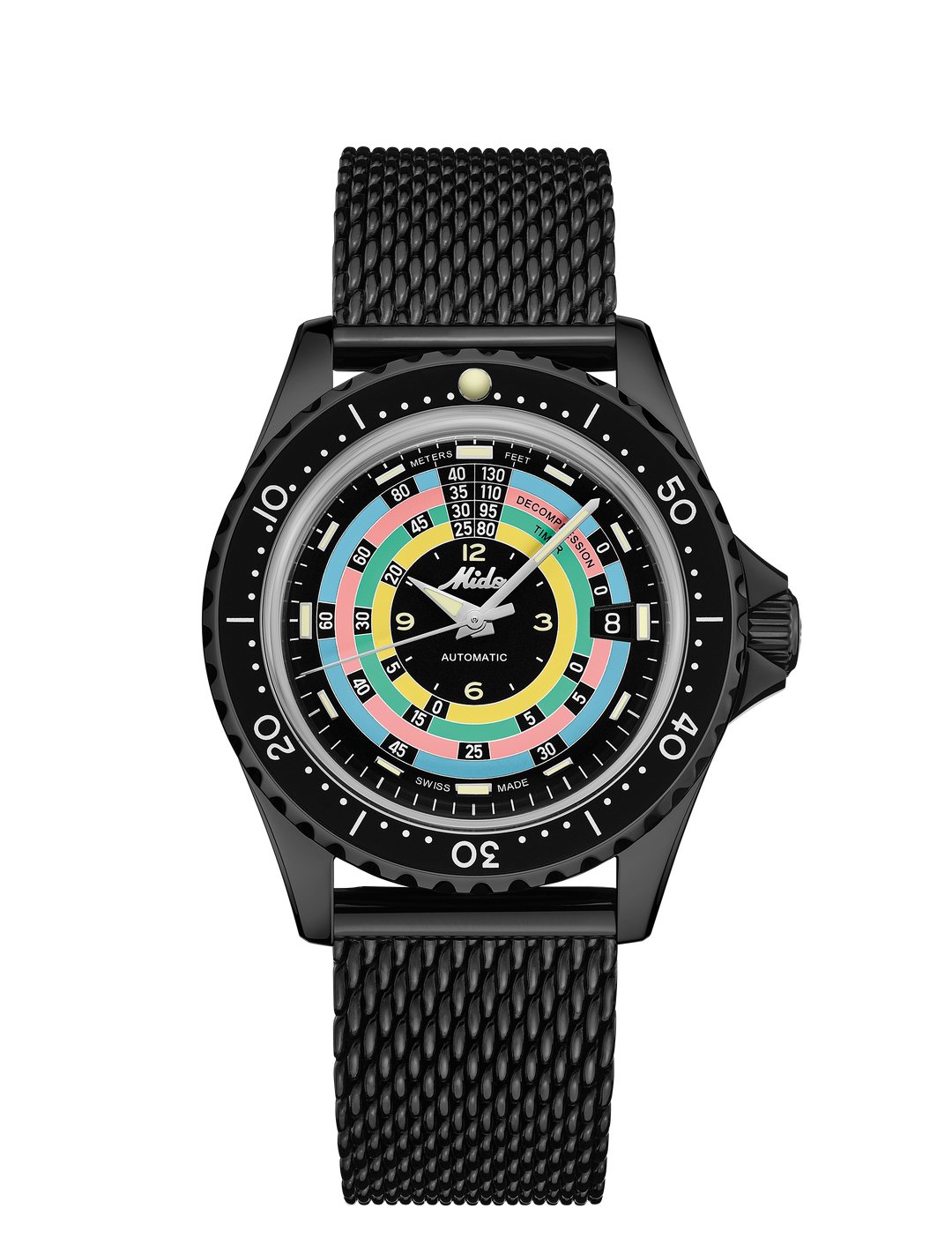 Mido Ocean Star Decompression Worldtimer Limited Edition 1961 40mm Automatisch zwart afwerking PVD Black M026.807.807.33.051.00