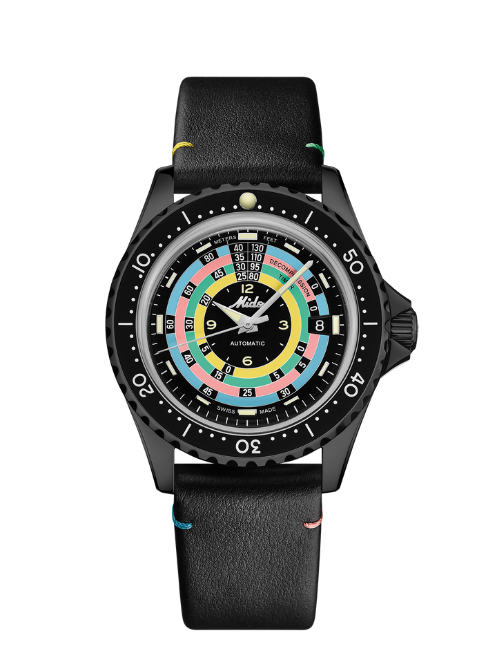 Mido Ocean Star Decompression Worldtimer Limited Edition 1961 40mm Automatisch zwart afwerking PVD Black M026.807.807.33.051.00