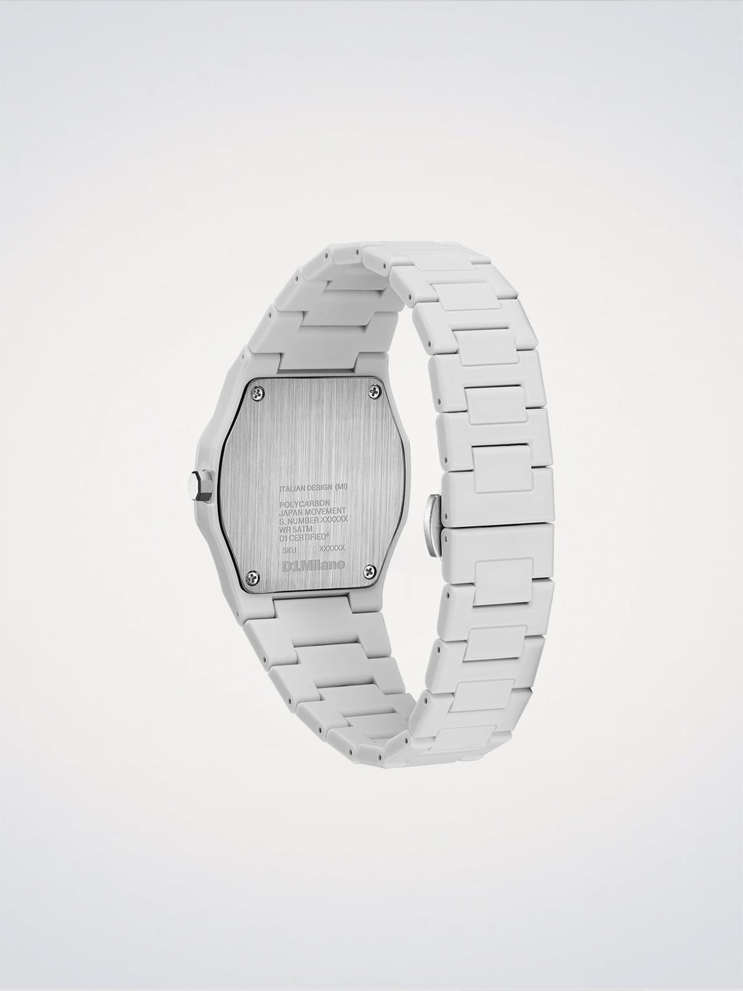 D1 Milano binair polshorloge van polycarbonaat 40,5 mm D1-PCBJ49