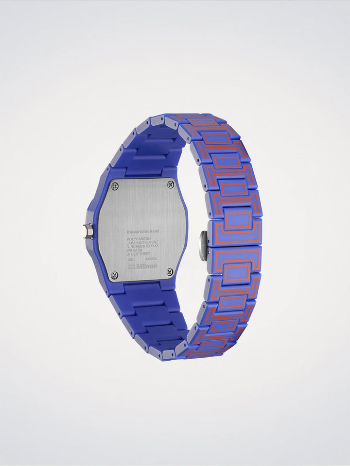 D1 Milano elektrisch schets polycarbonaat horloge 37 mm D1-PCBU22