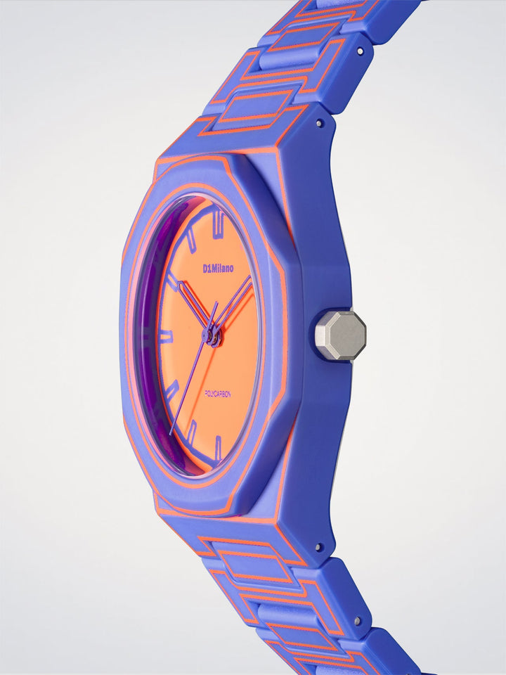 D1 Milano elektrisch schets polycarbonaat horloge 37 mm D1-PCBU22
