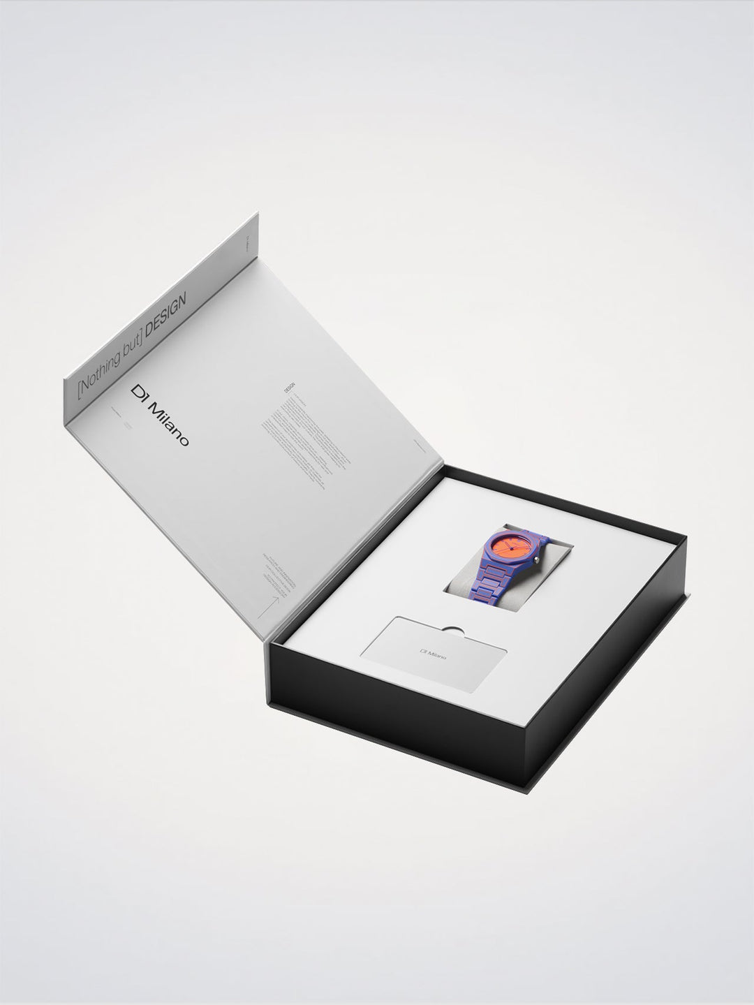 D1 Milano elektrisch schets polycarbonaat horloge 37 mm D1-PCBU22