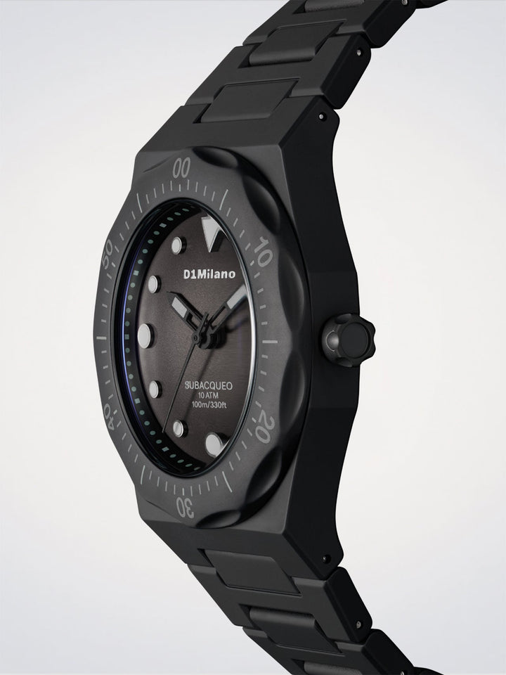 D1 Milano Carbon Duikhorloge Polycarbon 40,5 mm D1-PDBJ01