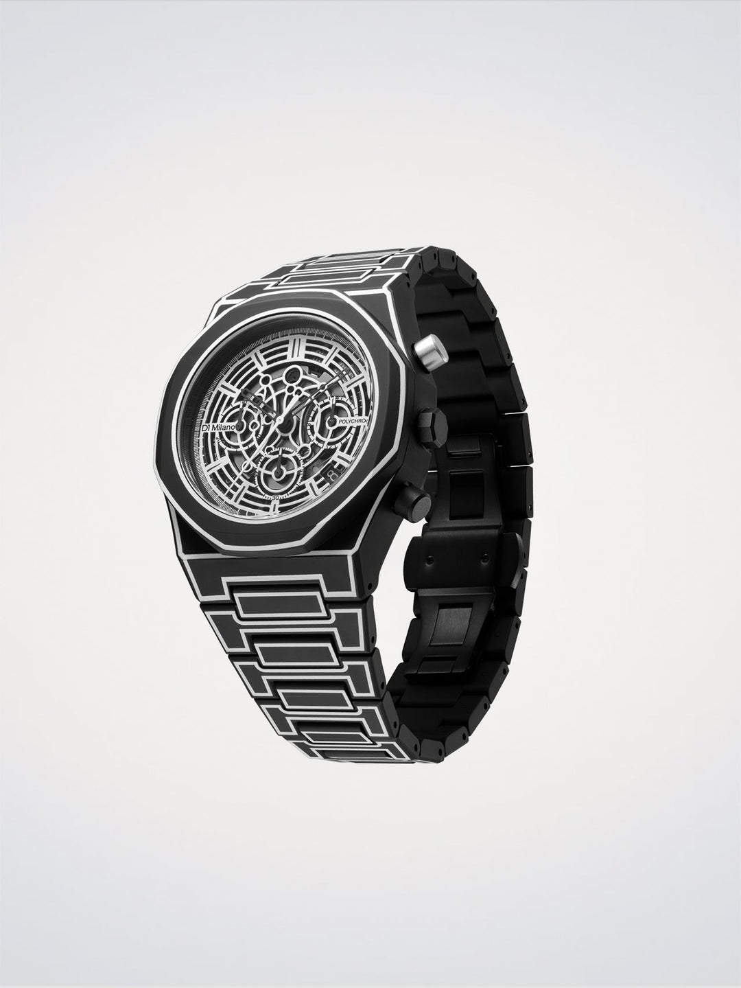 D1 Milano Black Sketch Polychrono 40.5 mm D1-PHBJ14