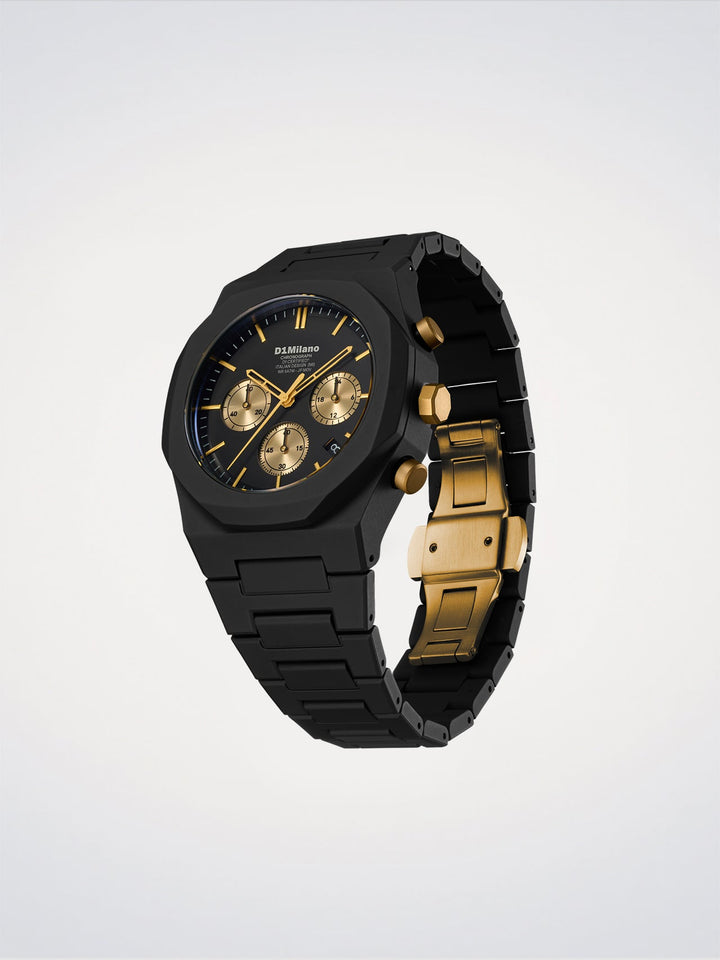 D1 Milano Gilded Solar Polychrono Watch 40.5 mm D1-PHBJ16