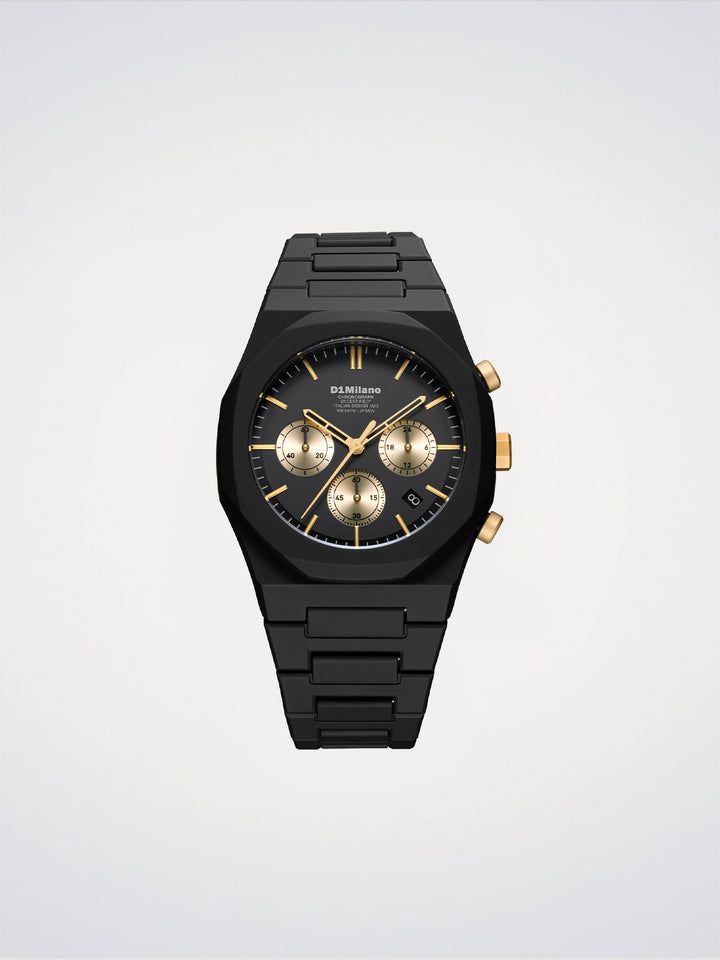 D1 Milano Gilded Solar Polychrono Watch 40.5 mm D1-PHBJ16