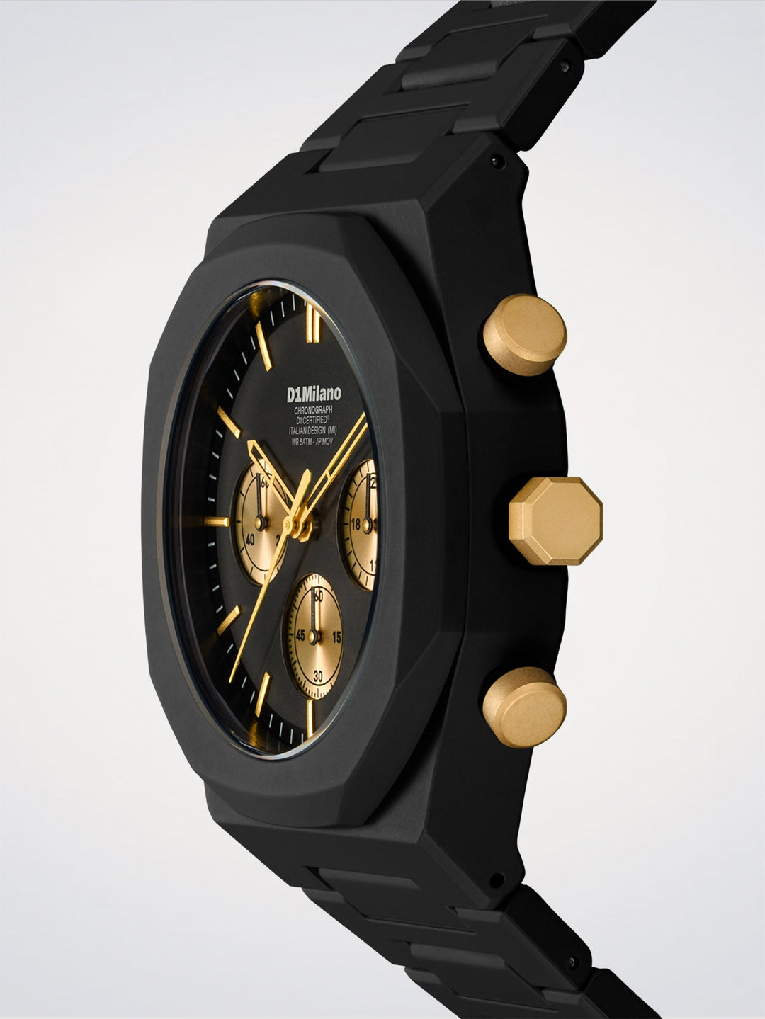 D1 Milano Gilded Solar Polychrono Watch 40.5 mm D1-PHBJ16