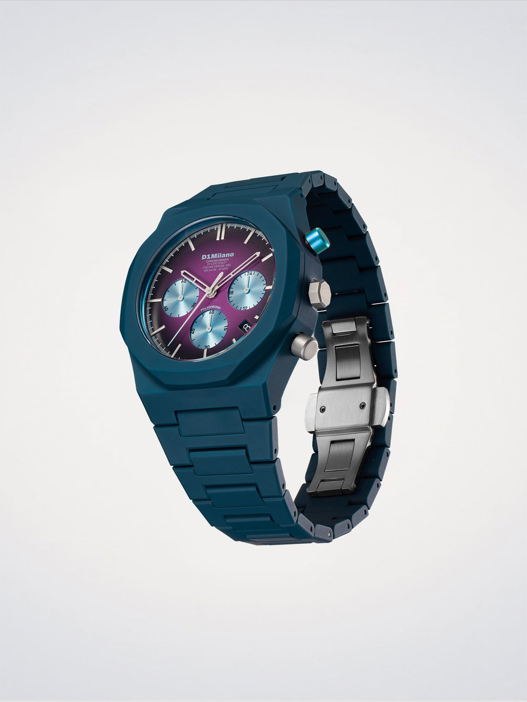 D1 Milano Blue Spectrum Polychrono-Uhr 40,5 mm D1-PHBJ20