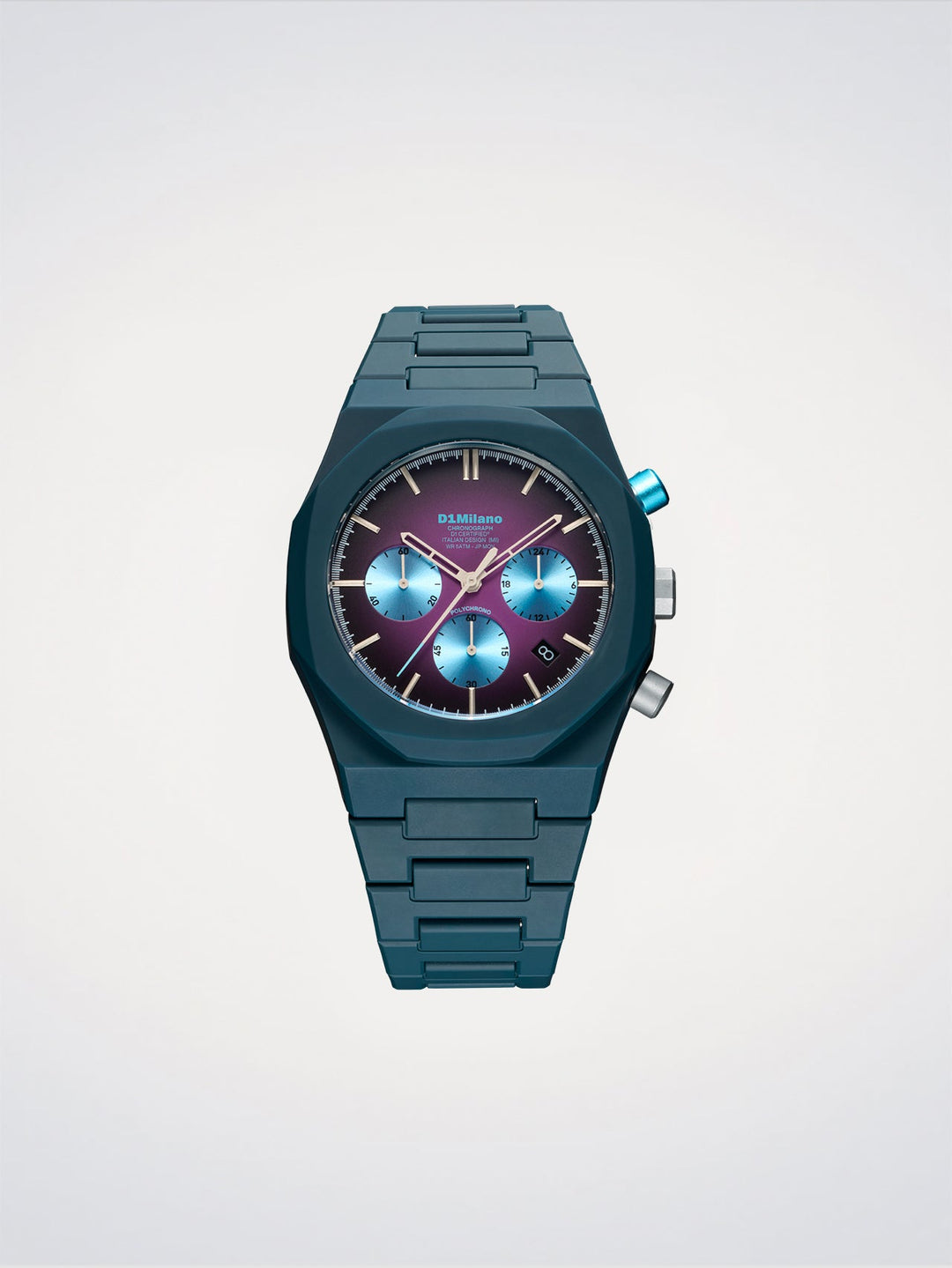 D1 Milano Blue Spectrum Polychrono-Uhr 40,5 mm D1-PHBJ20