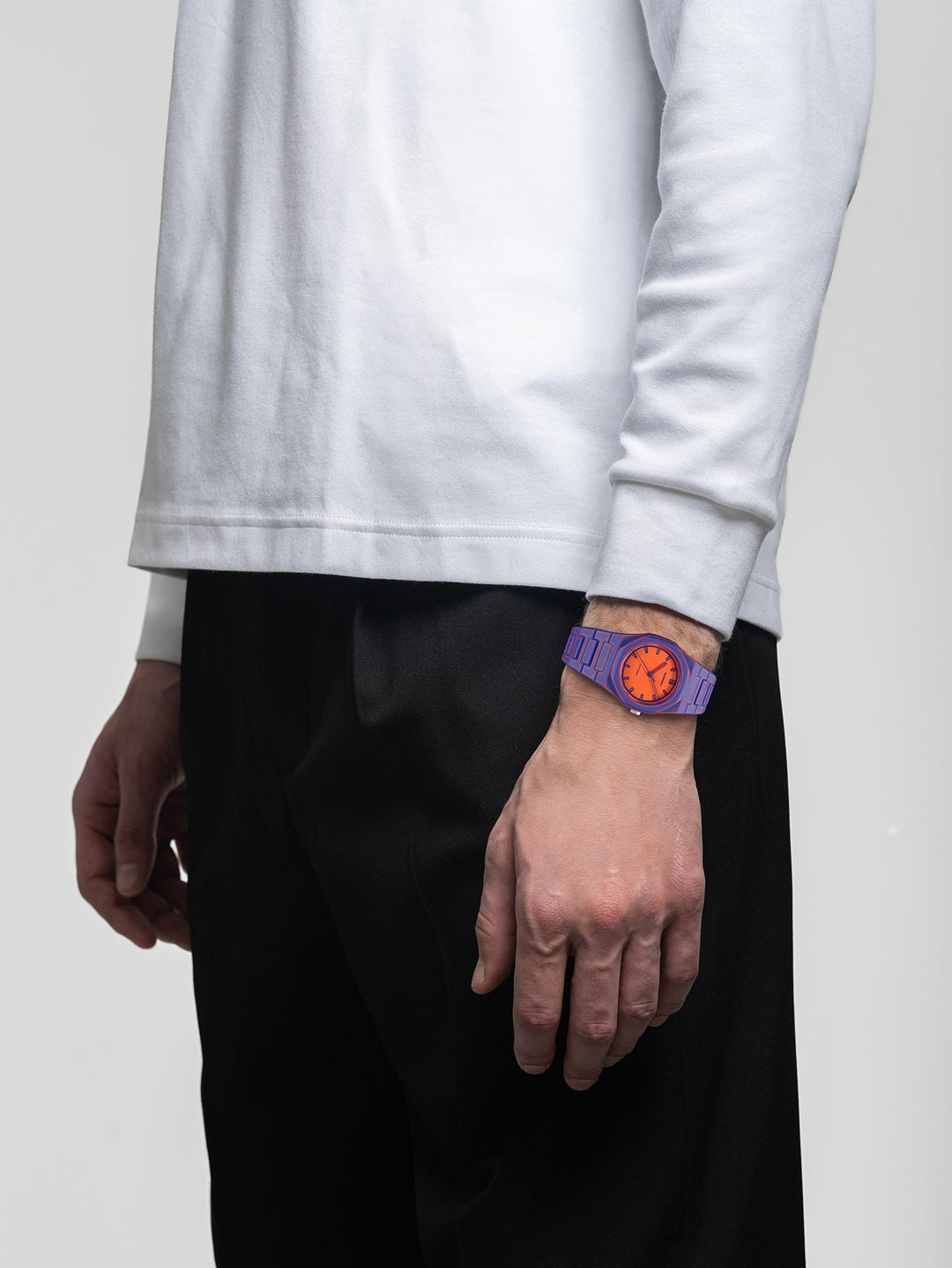 D1 Milano elektrisch schets polycarbonaat horloge 37 mm D1-PCBU22