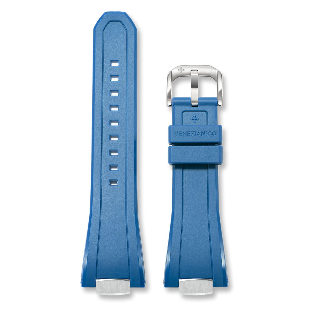 Venezianico Integrated blue rubber strap for Arsenale 40