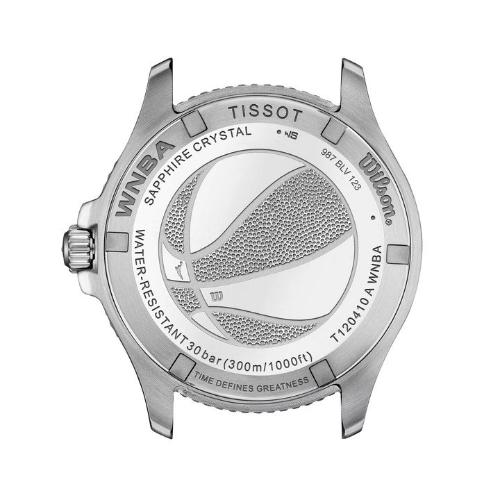 Tissot Watch Seastar Wilson Wnba Special Edition 40mm Silver Quartz Steel T120.410.17.011.00 uur