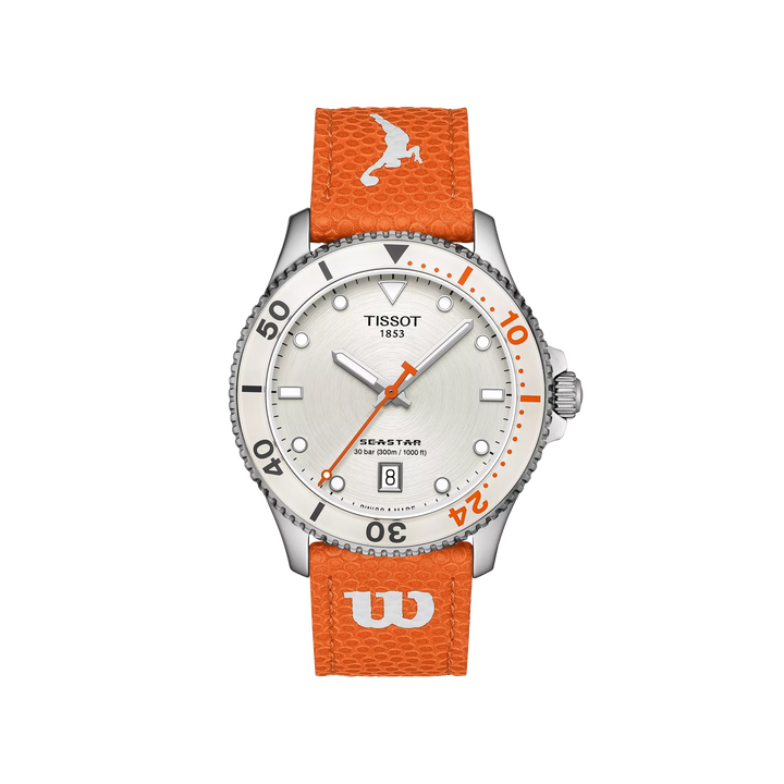 Tissot Watch Seastar Wilson Wnba Special Edition 40mm Silver Quartz Steel T120.410.17.011.00 uur