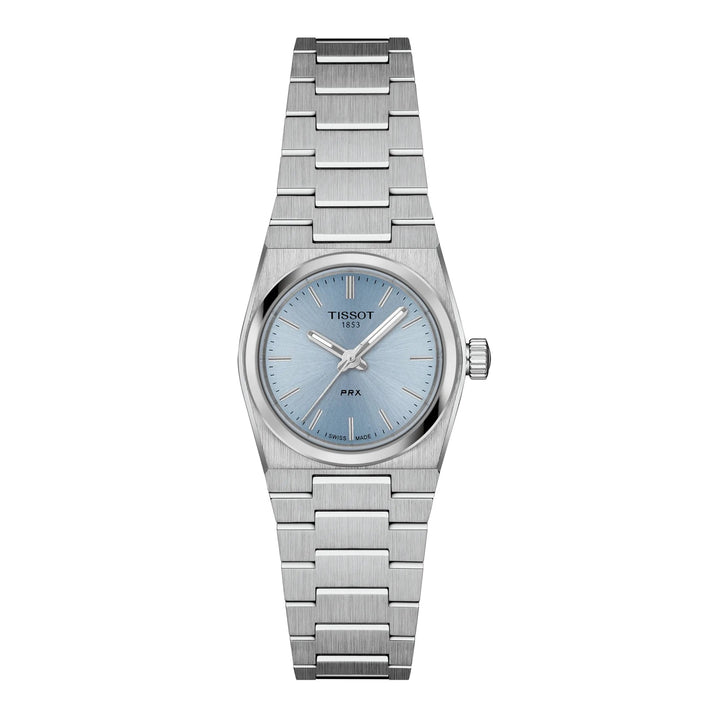 Tissot watch PRX 25mm light blue quartz steel T137.010.11.351.00