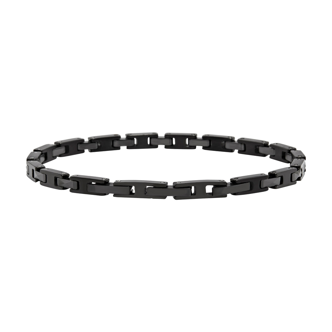 Breil Ceramic Brick-Armband, Stahl, schwarze PVD-Beschichtung, Keramik TJ3964