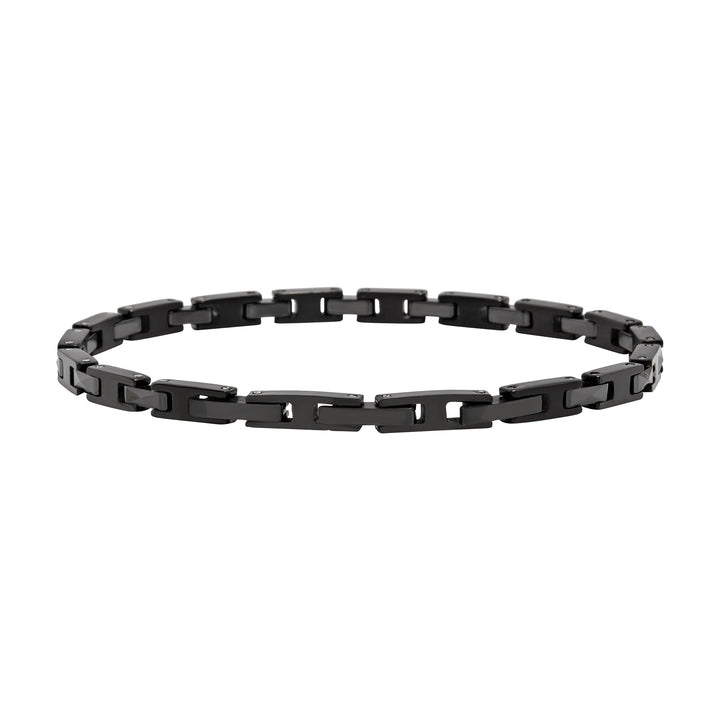 Breil Ceramic Brick-Armband, Stahl, schwarze PVD-Beschichtung, Keramik TJ3964