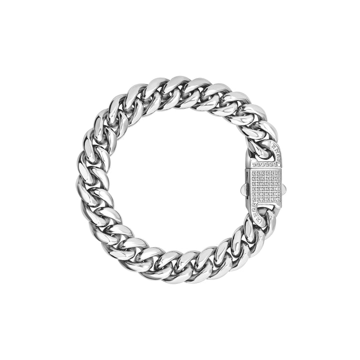 Breil Steel &amp; Spark armband staal zirkonia TJ3978