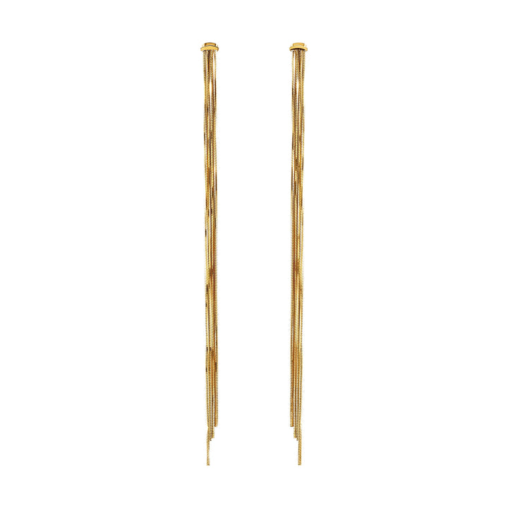 Breil Falling Star earrings in steel with 14K gold PVD finish TJ4078