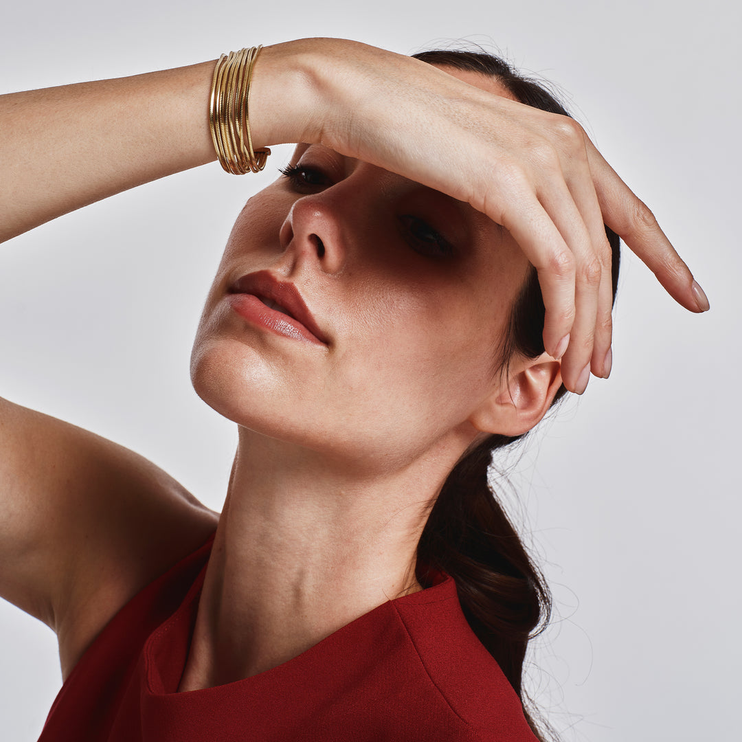 Breil Falling Star-armband van staal met 14K gouden PVD-afwerking TJ4232