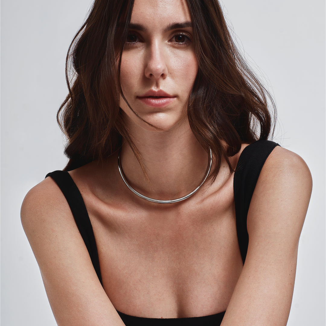 Breil stijve Petra stalen choker ketting TJ4241