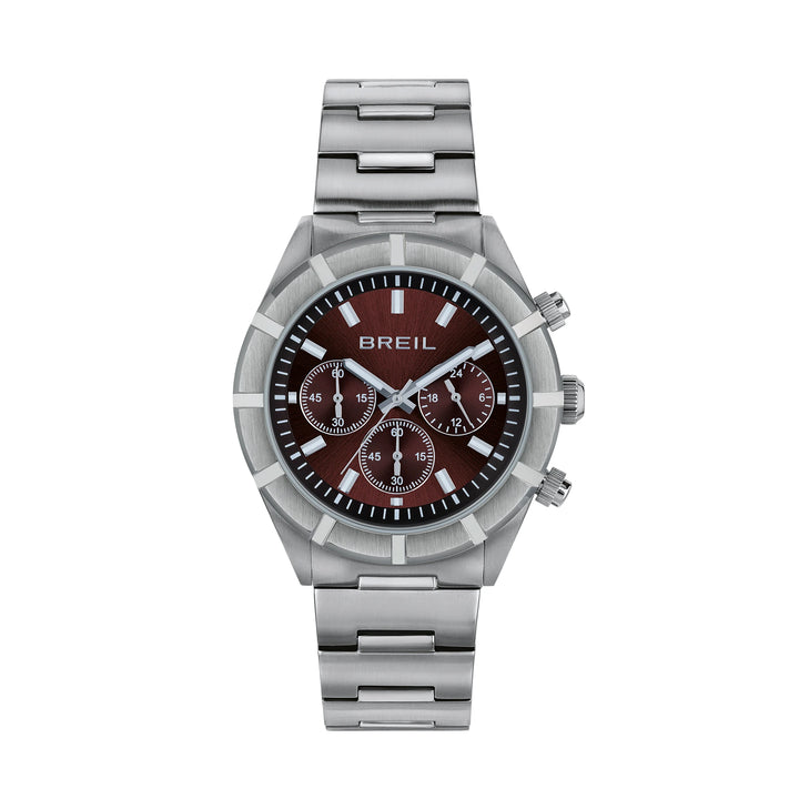 Breil Watch B 12 H Chrono 42 mmmm Bordeaux Quartz Steel TW2072