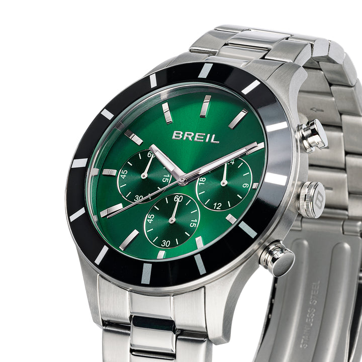 Breil Uhr Remixer Chrono 42mm grüner Quarzstahl TW2115