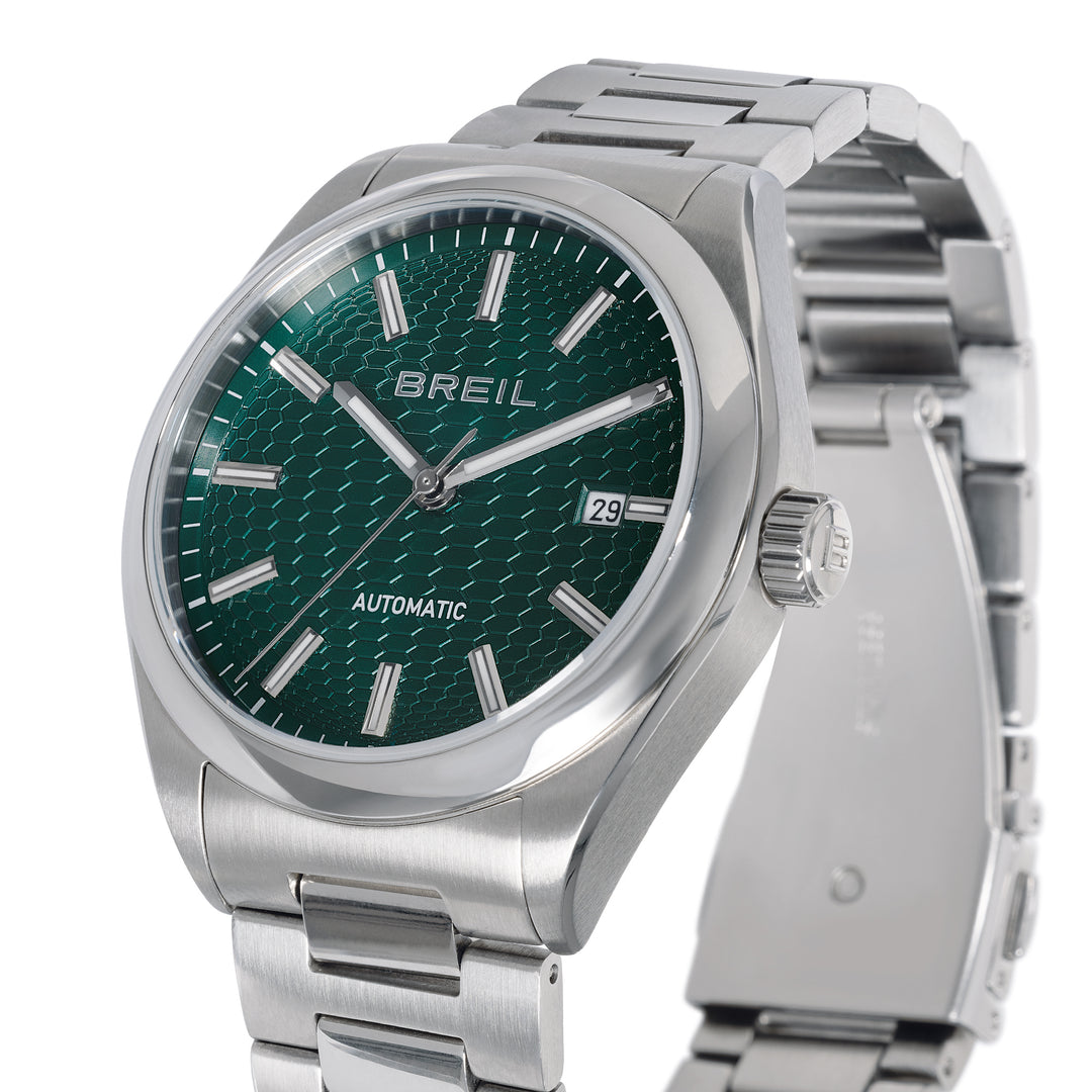 Breil Sphera 40mm green automatic steel watch TW2132