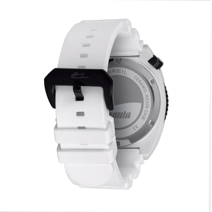 Breil Manta E.C.O. horloge Blend 42 mm wit kwarts aluminiumoxide en polyamide TW2194