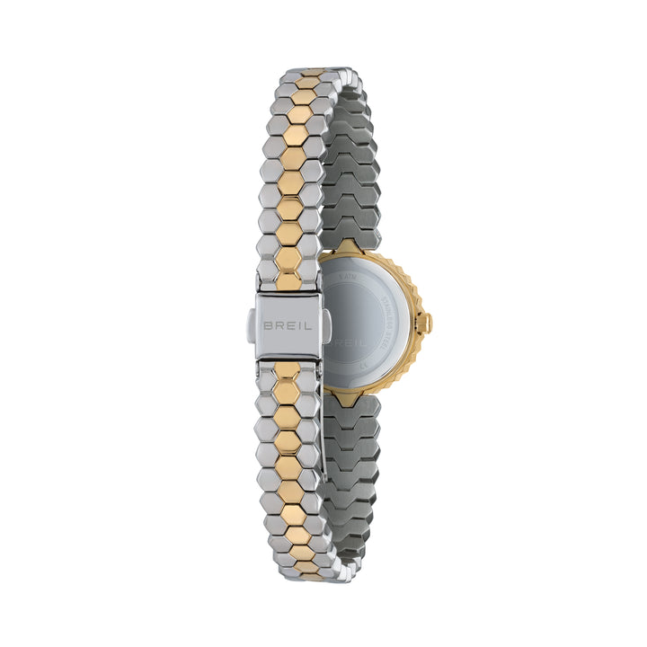 Breil Primp horloge 24 mm wit quartz staal PVD afwerking 14k goud TW2200