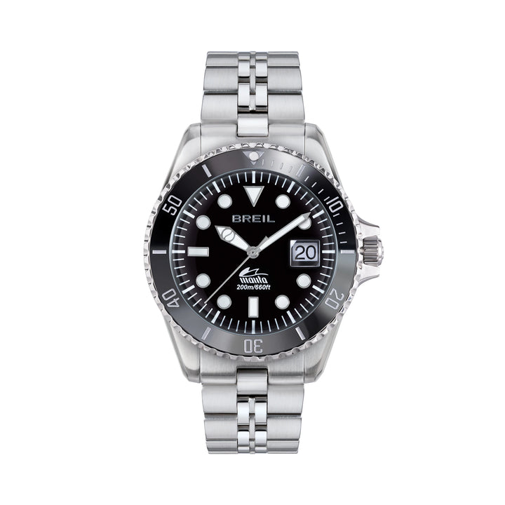 Breil Uhr Manta Heritage 42mm schwarzer Quarzstahl TW2206