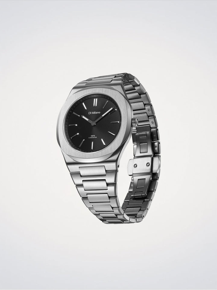D1 Milano Groovy Black Ultradünn 39 mm D1-UHBJ01