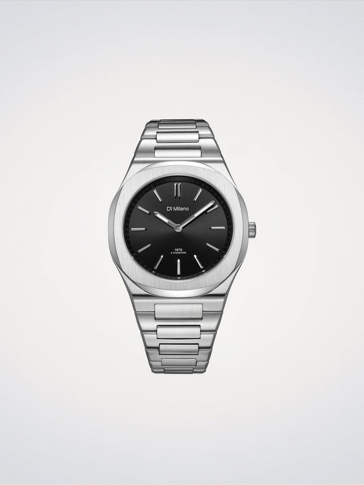 D1 Milano Groovy Black Ultradünn 39 mm D1-UHBJ01