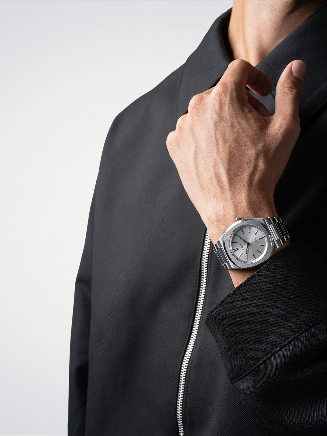 D1 Milano Groovy Silver Ultra Thin 39 mm D1-UHBJ02