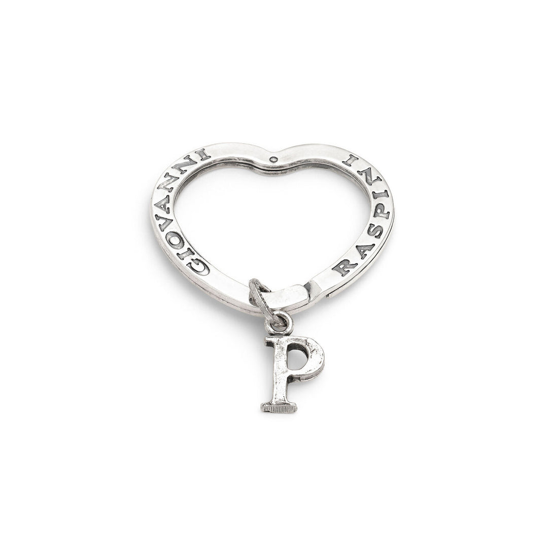 Giovanni Raspini key ring letter p Key ring in 925 Silver X01429