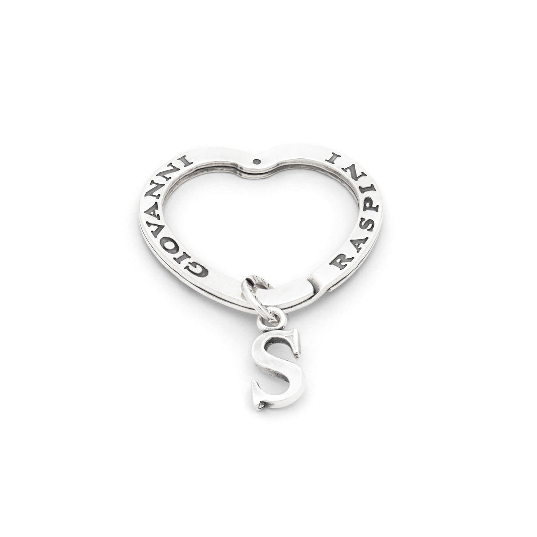 Giovanni Raspini letter s sleutelhanger 925 Zilveren sleutelhanger X01426