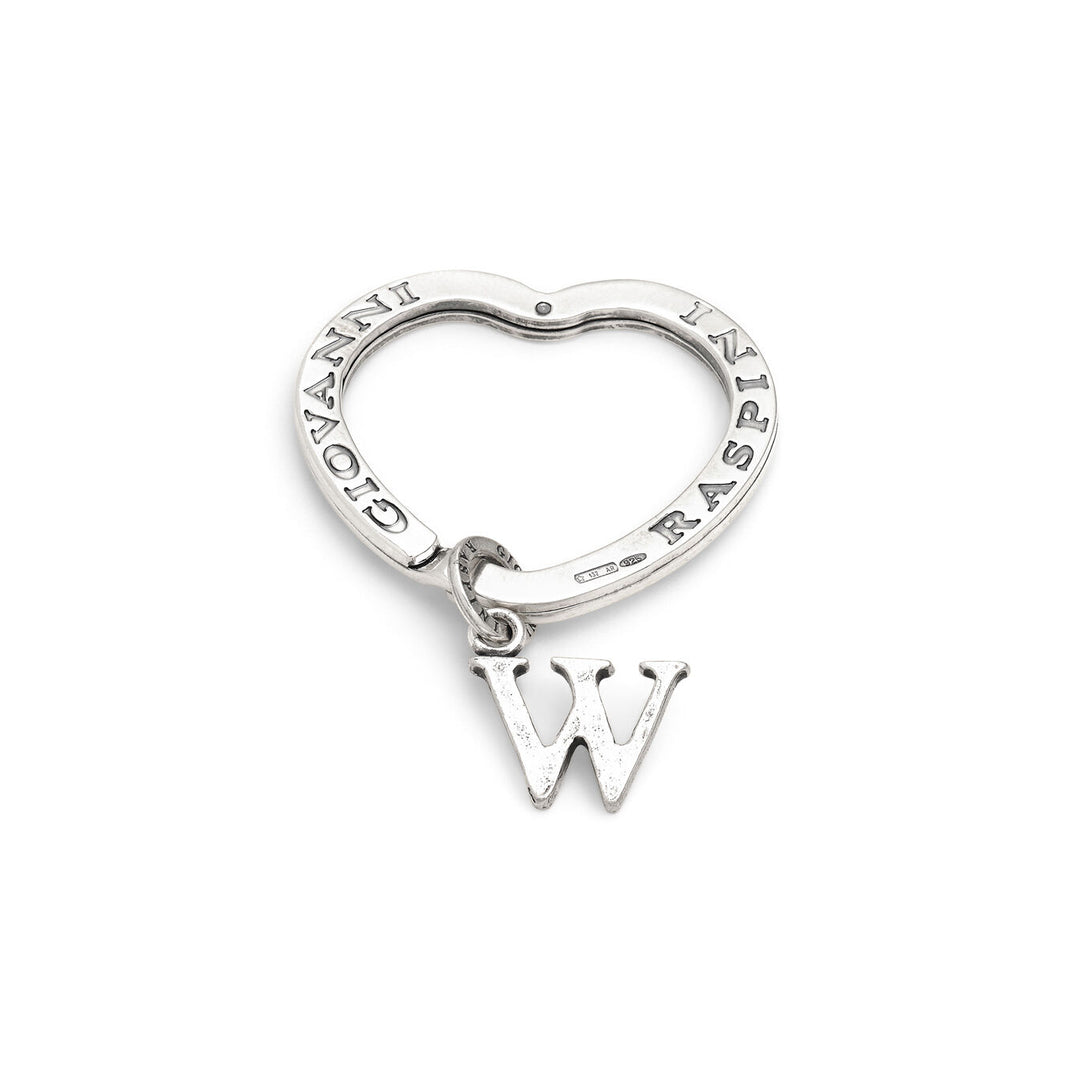 Giovanni Raspini key ring letter w Key ring in 925 Silver X01422