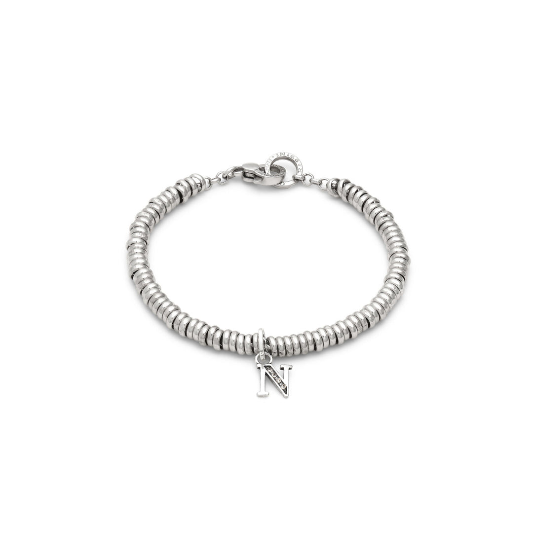Giovanni Raspini bracelet letter n crystal Bracelet in 925 silver and zircons X01455