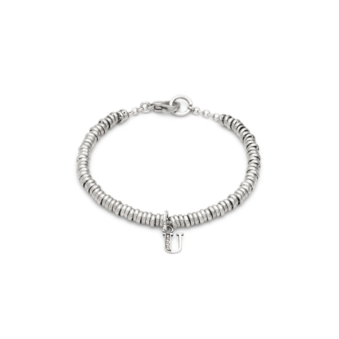 Giovanni Raspini armband letter u kristal Armband in 925 zilver en zirkonen X01448