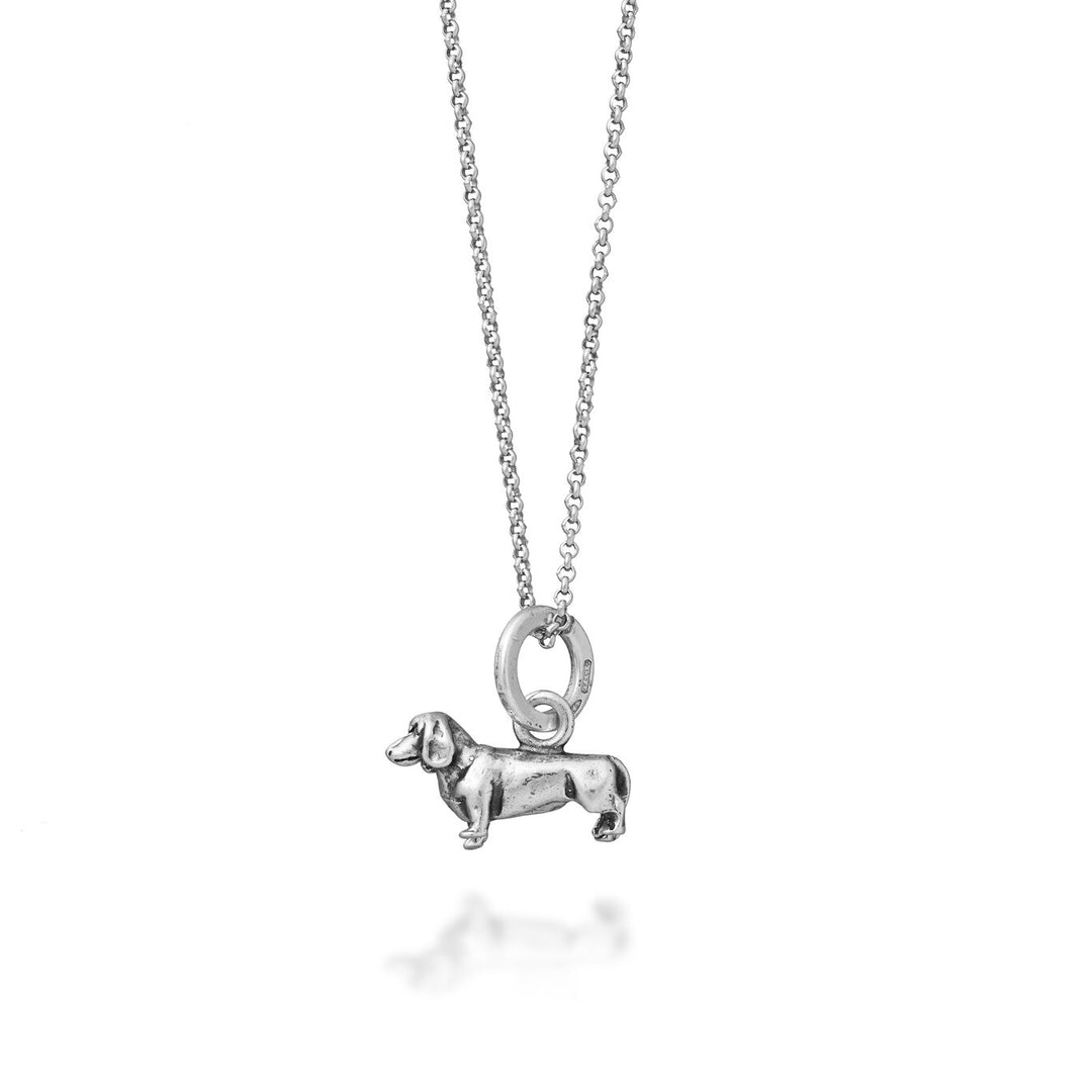 Giovanni Raspini Dachshund necklace silver X01658