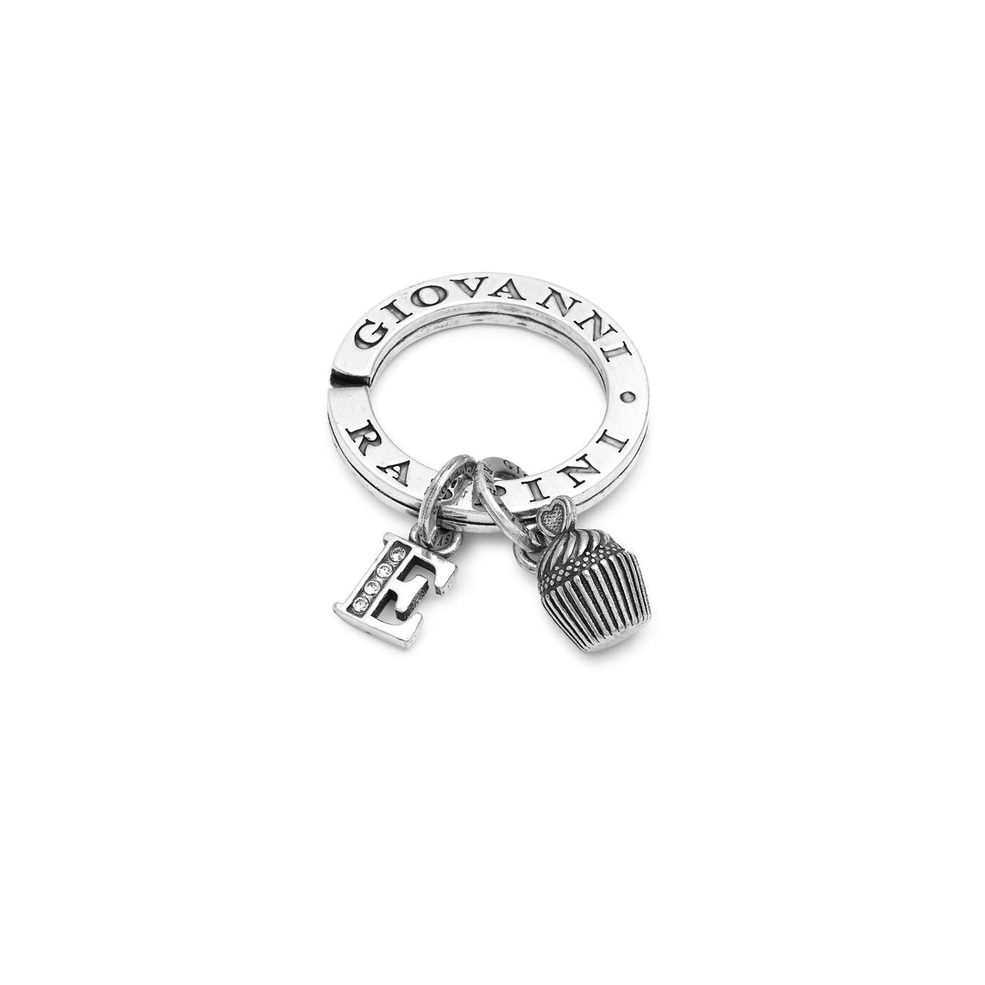 Giovanni Raspini zilveren cupcake-sleutelhanger X01666