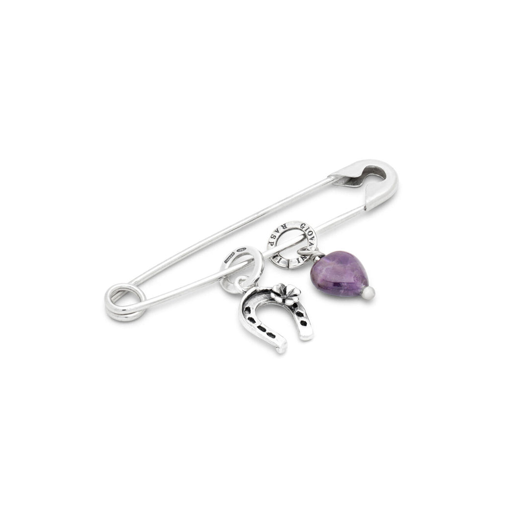 Giovanni Raspini Silberne Amethyst-Traumbrosche X01701