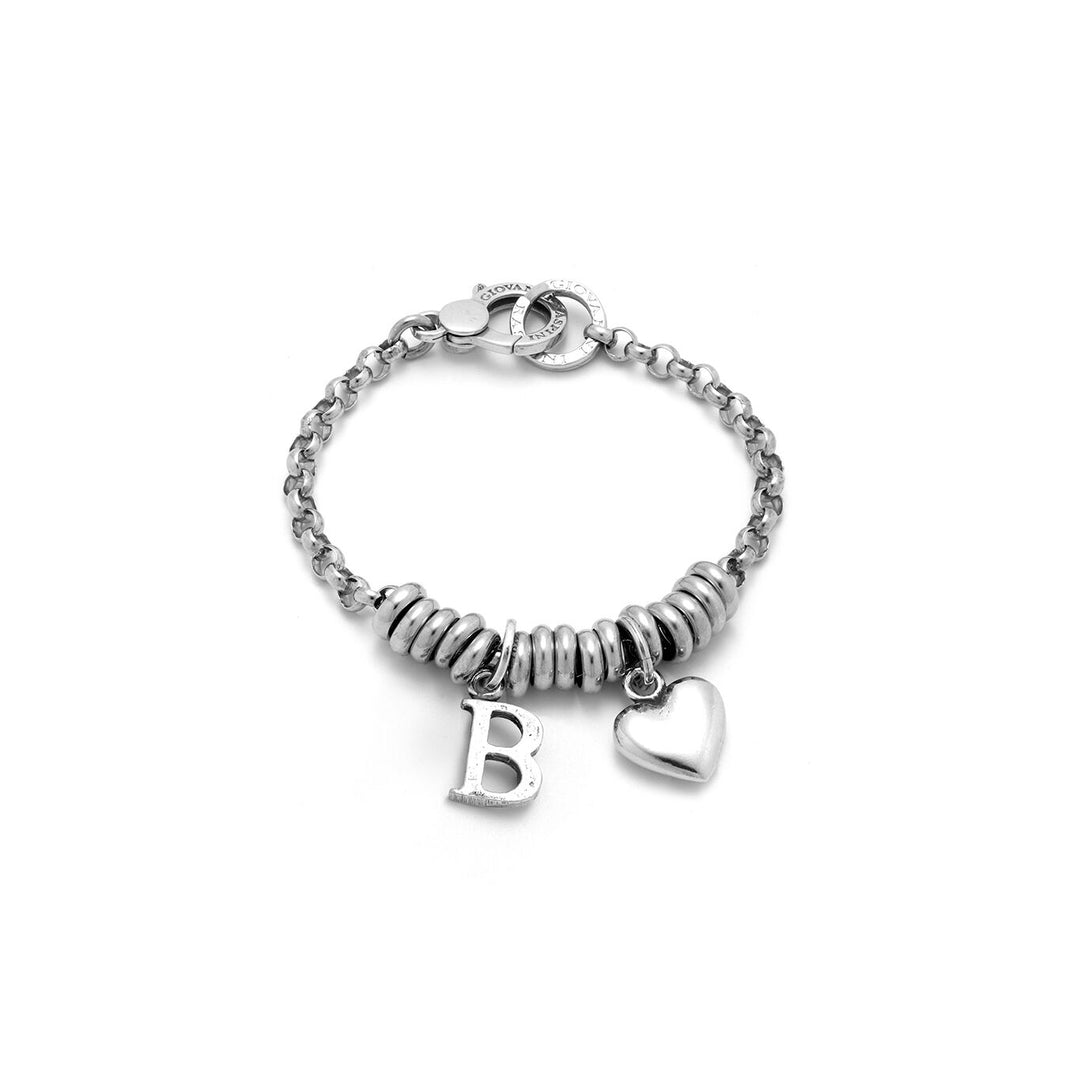 Giovanni Raspini Armband mit Herz und Buchstabe B, 1896